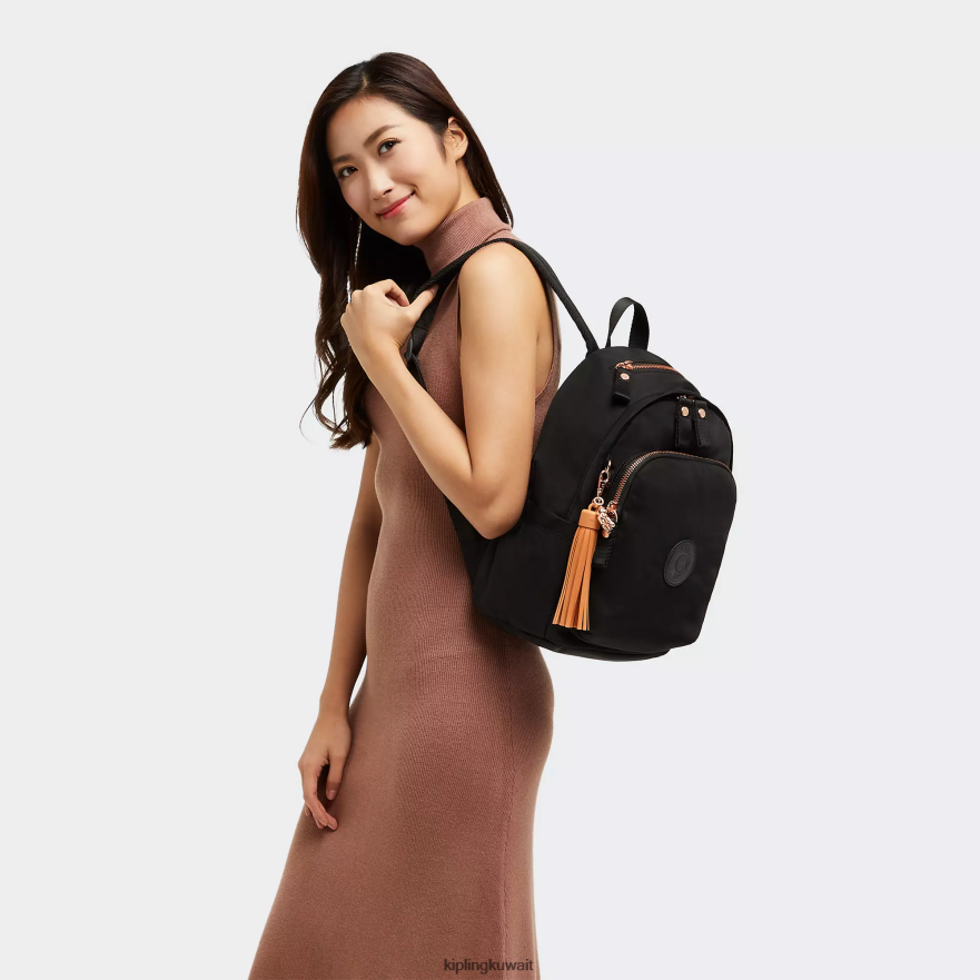 Kipling حقيبة ظهر ديليا نحيف وردة سوداء ZR2RH424 حقائب ظهر الموضة