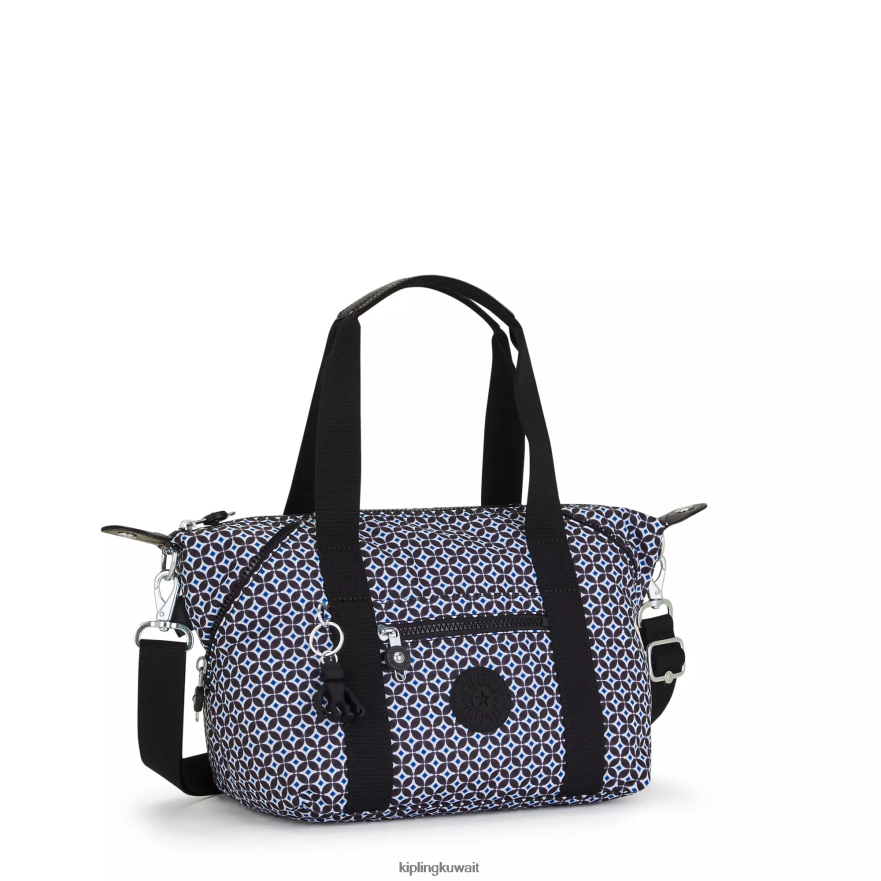 Kipling حقيبة كتف فن ميني مطبوعة نحيف بلاط مسود ZR2RH42 حقائب الكتف