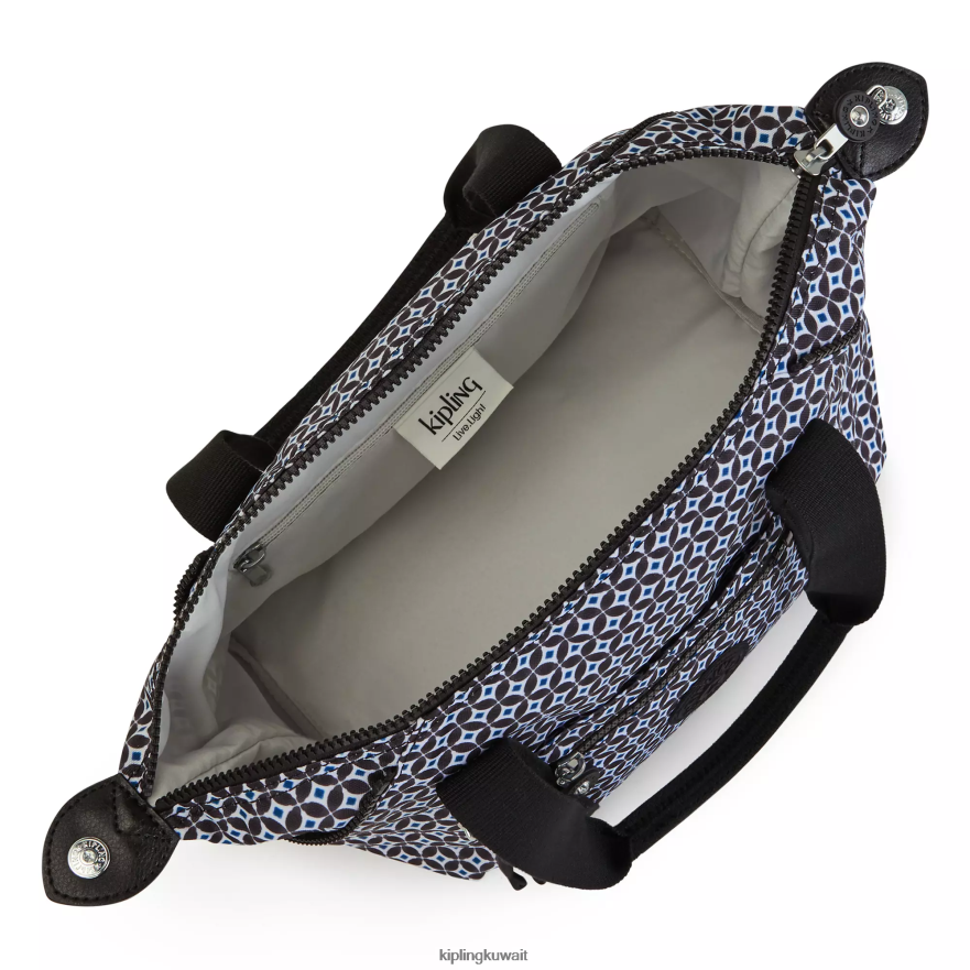 Kipling حقيبة كتف فن ميني مطبوعة نحيف بلاط مسود ZR2RH42 حقائب الكتف