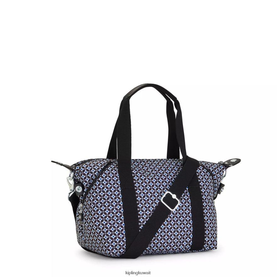 Kipling حقيبة كتف فن ميني مطبوعة نحيف بلاط مسود ZR2RH42 حقائب الكتف