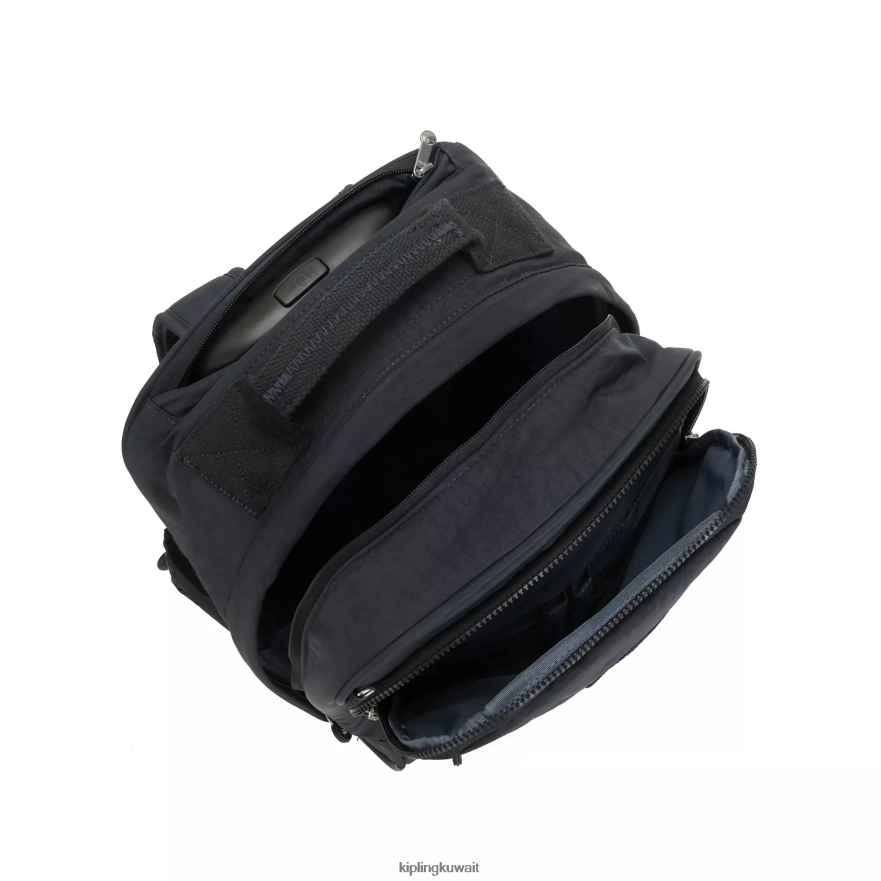 Kipling حقيبة ظهر كبيرة قابلة للطي نحيف نغمة زرقاء حقيقية ZR2RH493 حقائب ظهر متدحرجة