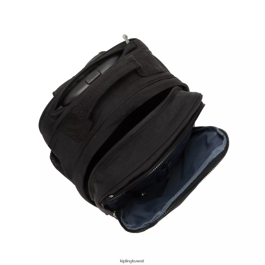 Kipling حقيبة ظهر كبيرة قابلة للطي نحيف أسود قاتم ZR2RH495 حقائب ظهر متدحرجة