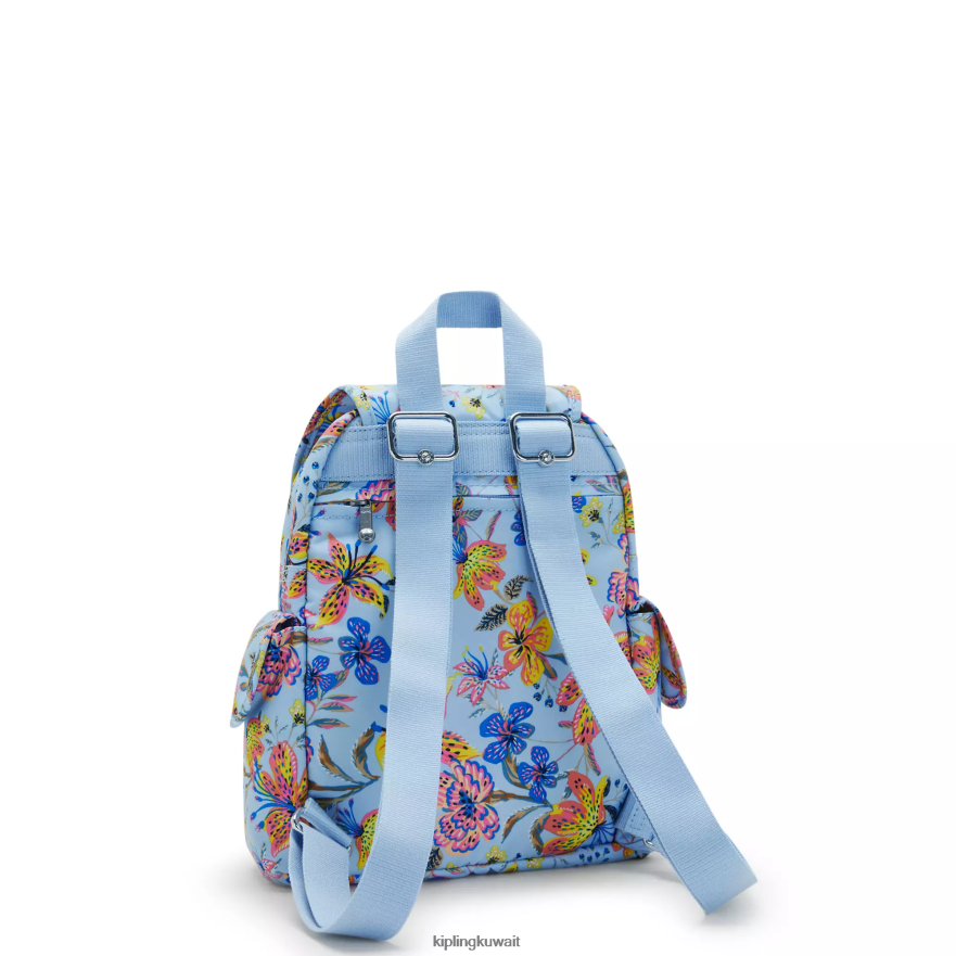 Kipling حقيبة ظهر صغيرة بطبعة سيتي باك نحيف الزهور البرية ZR2RH499 أكياس صغيرة