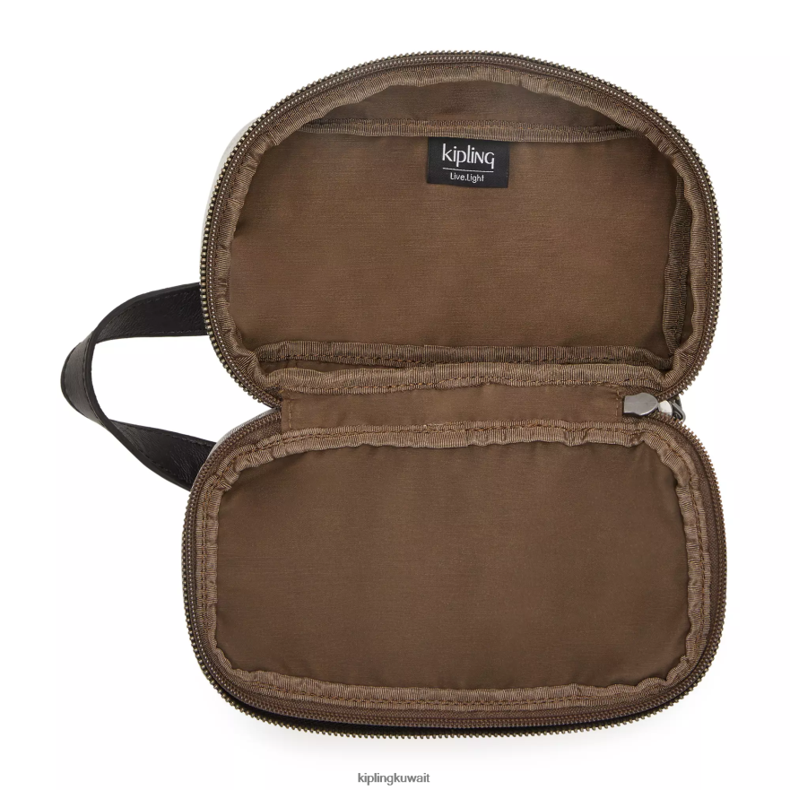 Kipling حقيبة أدوات الزينة رياض نحيف الثنائي الرمادي الأسود ZR2RH525 الحقائب