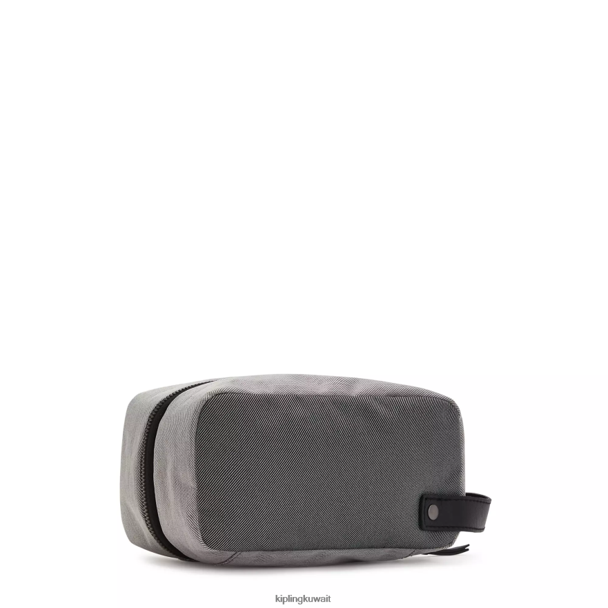Kipling حقيبة أدوات الزينة رياض نحيف الثنائي الرمادي الأسود ZR2RH525 الحقائب