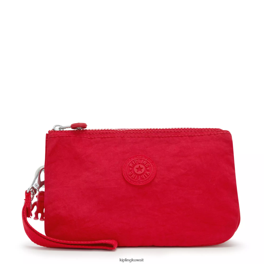 Kipling إبداع معصم كبير جدًا نحيف أحمر شفتين ZR2RH543 محافظ ومعصم