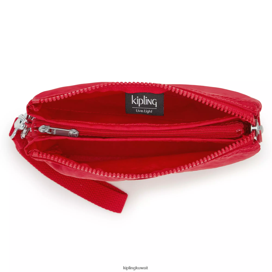 Kipling إبداع معصم كبير جدًا نحيف أحمر شفتين ZR2RH543 محافظ ومعصم