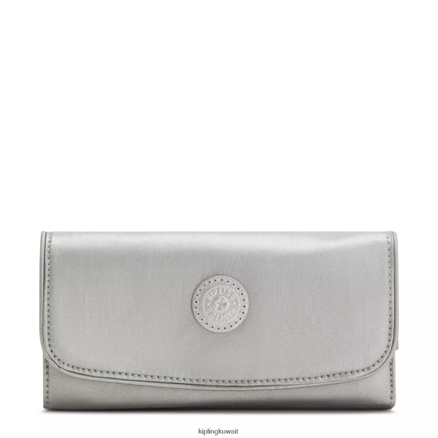 Kipling محفظة موني لاند المعدنية المفاجئة نحيف لامع لامع ZR2RH549 محافظ ومعصم