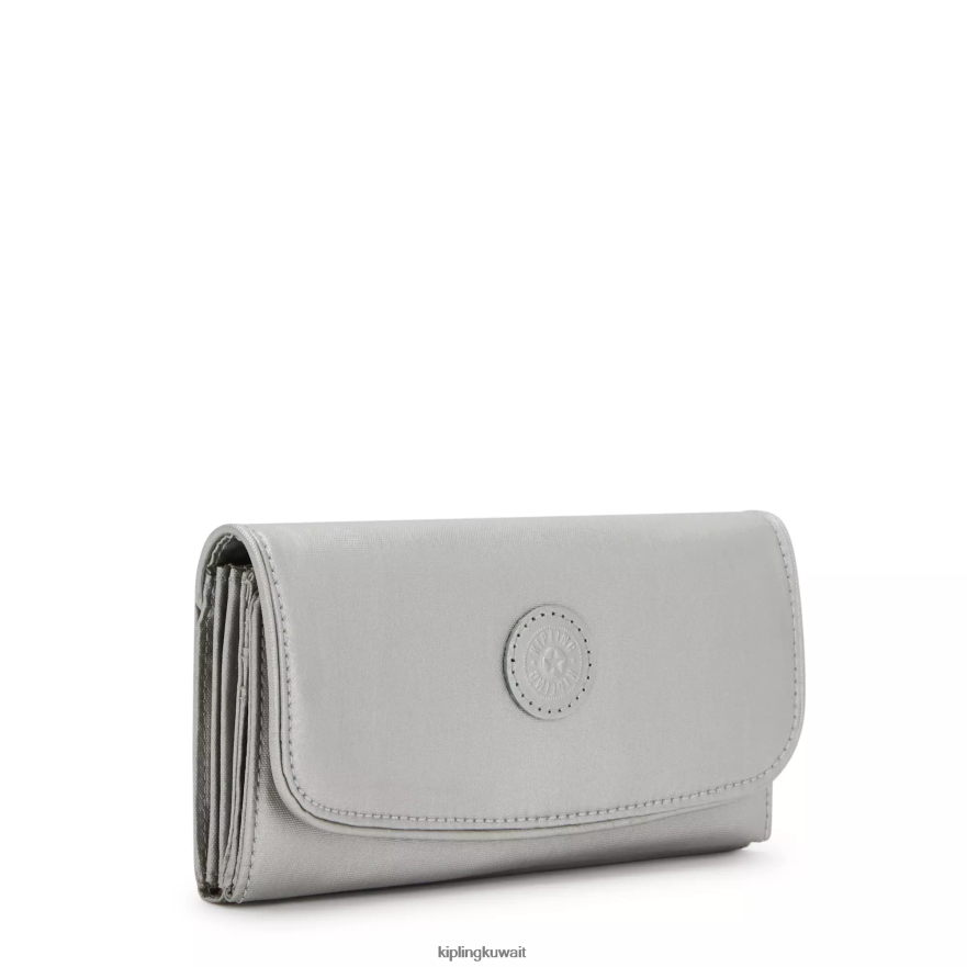 Kipling محفظة موني لاند المعدنية المفاجئة نحيف لامع لامع ZR2RH549 محافظ ومعصم