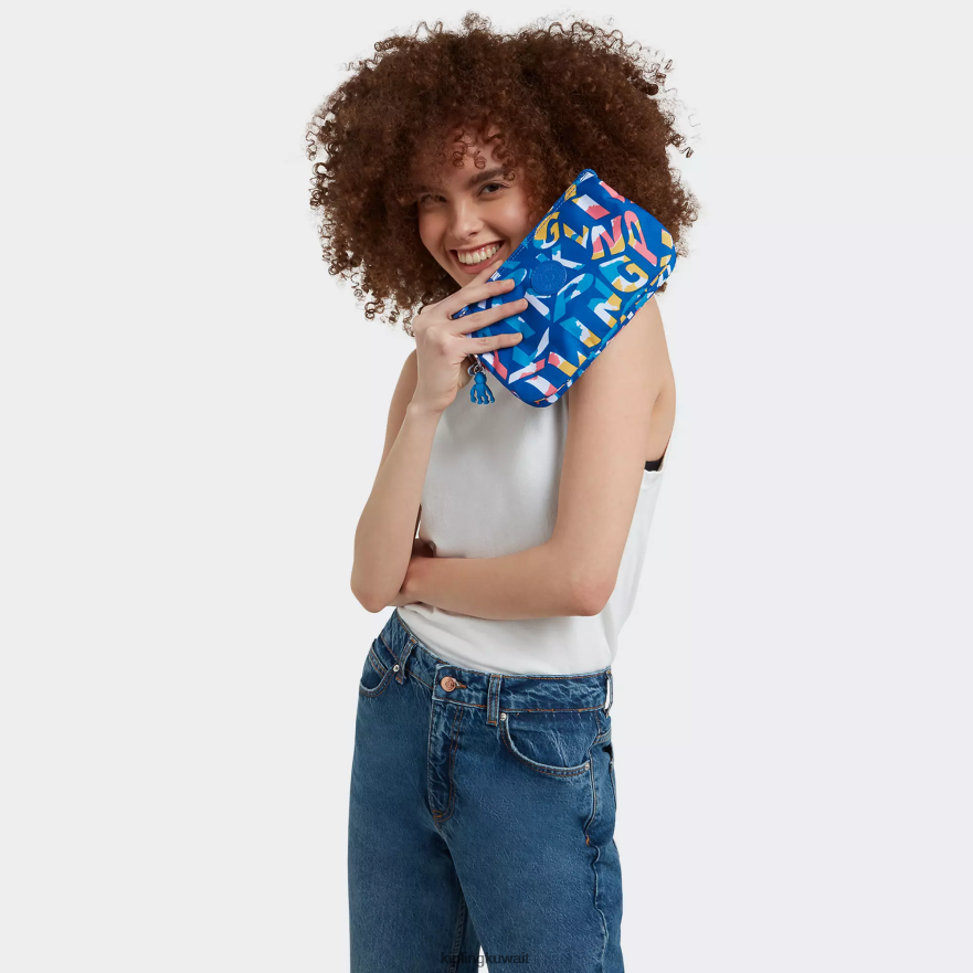 Kipling إبداع معصم مطبوع كبير جدًا نحيف نيون ZR2RH565 محافظ ومعصم