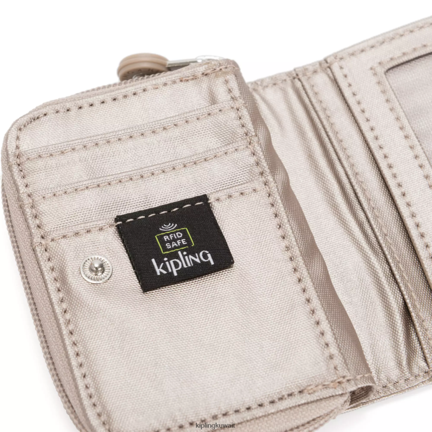 Kipling قمم المحفظة المعدنية نحيف توهج معدني ZR2RH567 محافظ ومعصم