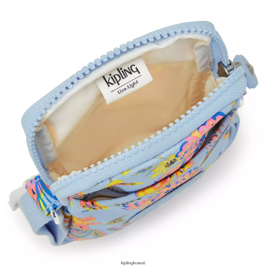 Kipling حقيبة هاتف كروسبودي مطبوعة نحيف الزهور البرية ZR2RH56 حقائب كروسبودي