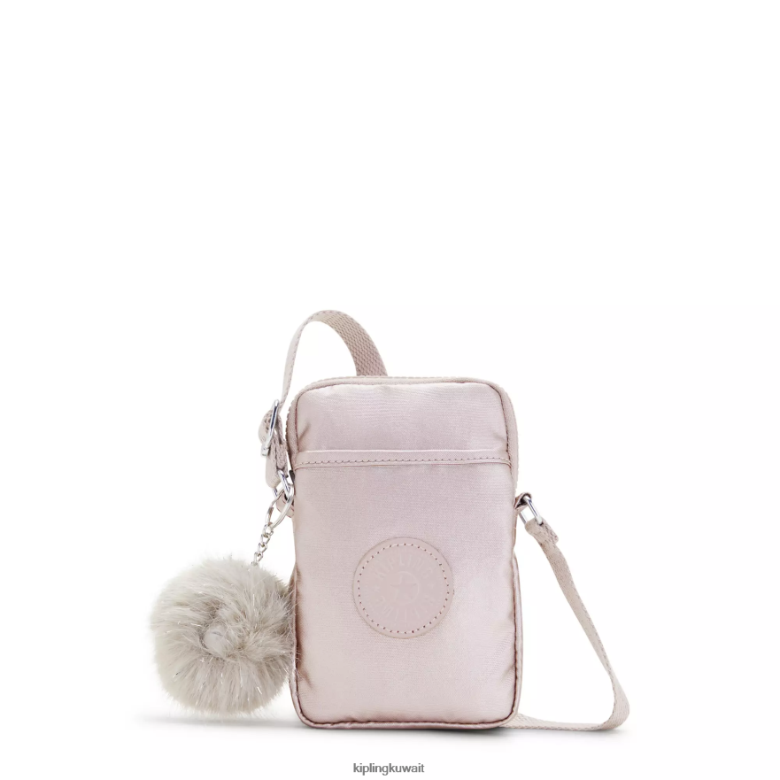 Kipling حقيبة الهاتف تالي المعدنية كروس نحيف وردة معدنية ZR2RH58 حقائب كروسبودي