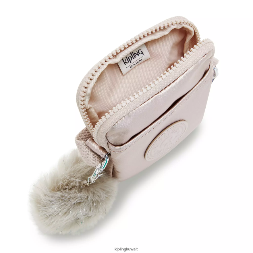 Kipling حقيبة الهاتف تالي المعدنية كروس نحيف وردة معدنية ZR2RH58 حقائب كروسبودي
