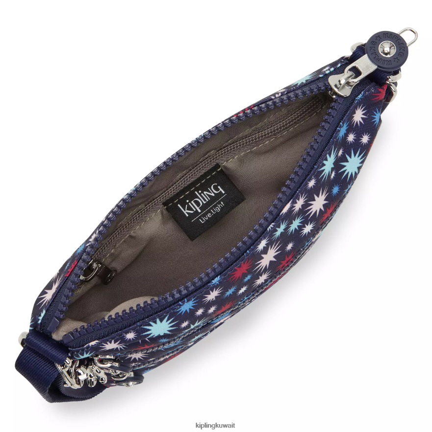 Kipling حقيبة كروس صغيرة بطبعات كيكو نحيف نجوم غير تقليدية ZR2RH5 أكياس صغيرة