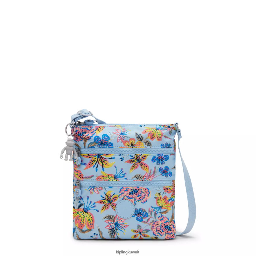 Kipling حقيبة كروس صغيرة بطبعات كيكو نحيف الزهور البرية ZR2RH6 أكياس صغيرة