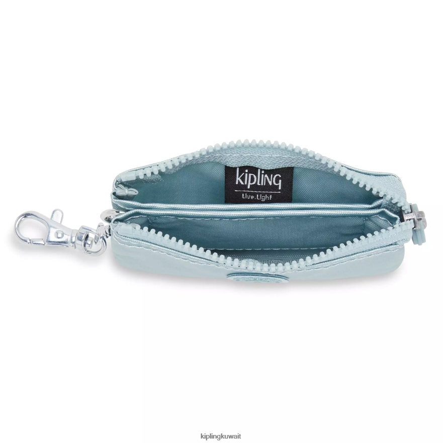 Kipling الإبداع مصغرة الحقيبة سلسلة المفاتيح المعدنية نحيف لؤلؤة تيل ميتاليك ZR2RH608 سلاسل المفاتيح