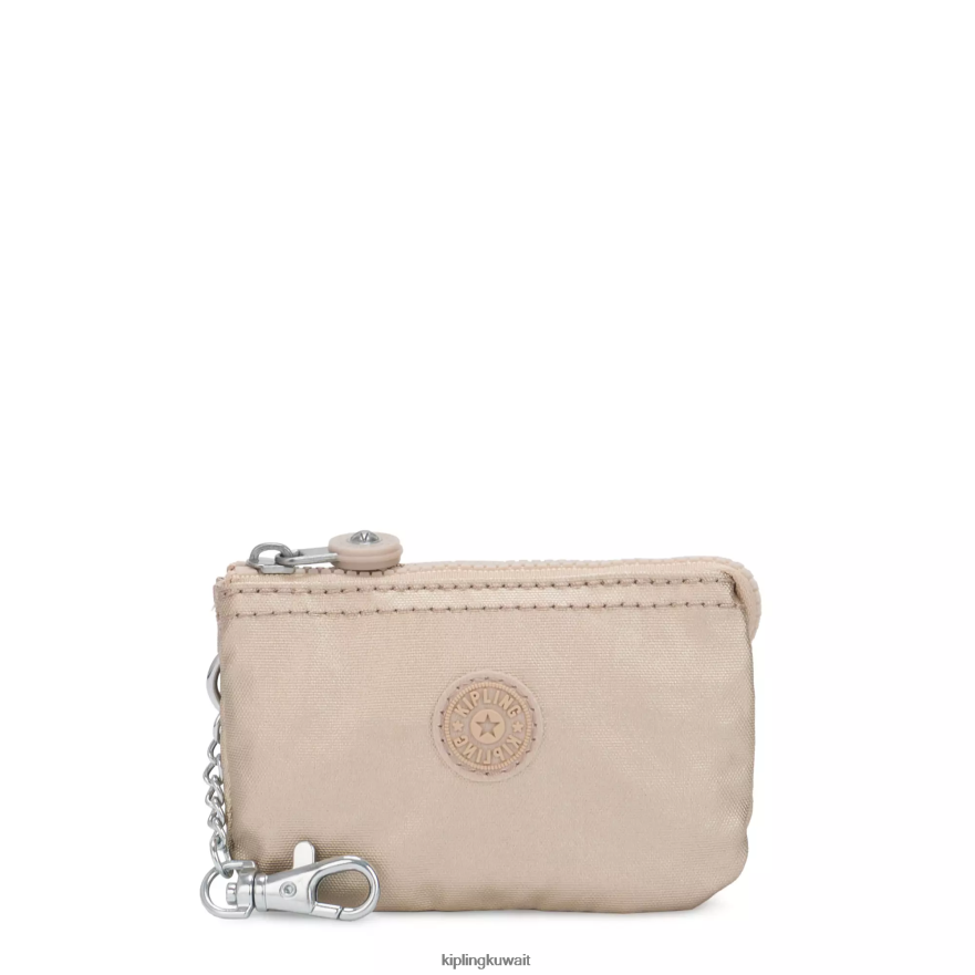 Kipling الإبداع مصغرة الحقيبة سلسلة المفاتيح المعدنية نحيف الذهب المعدني المرصع بالنجوم ZR2RH610 سلاسل المفاتيح