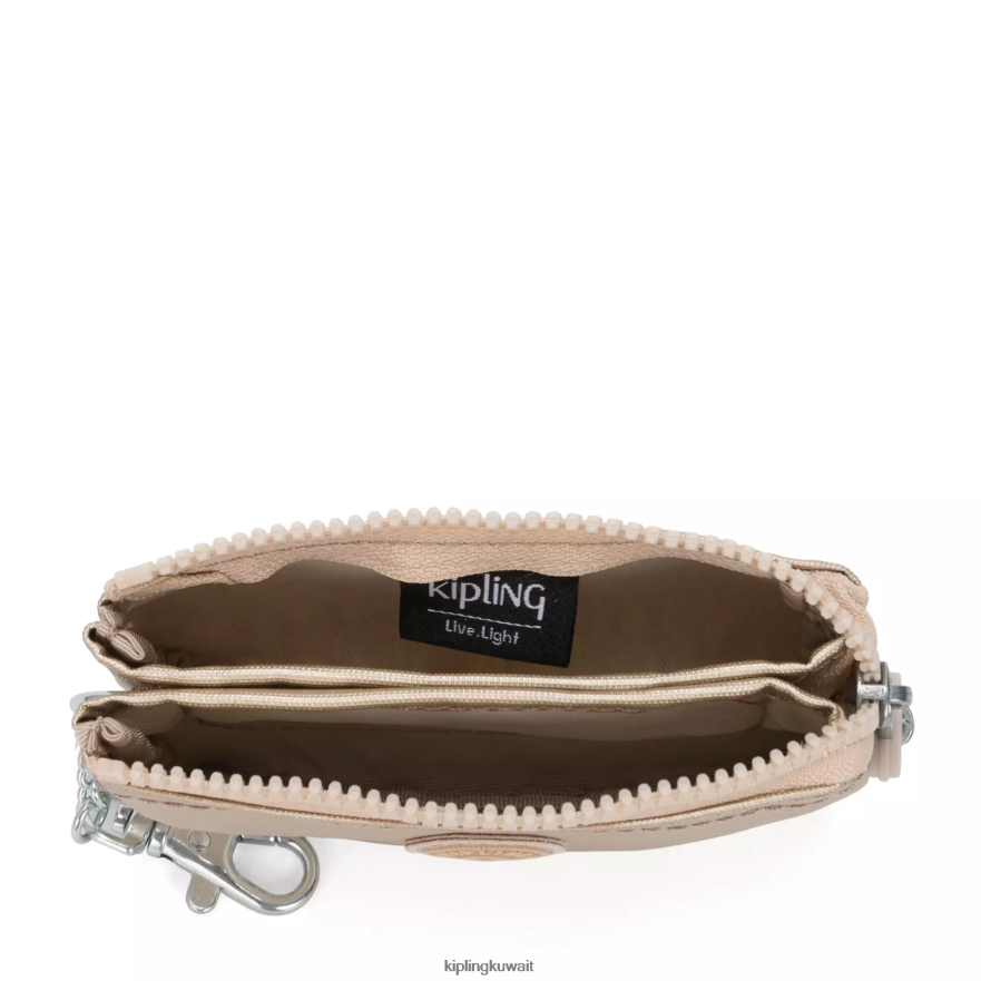 Kipling الإبداع مصغرة الحقيبة سلسلة المفاتيح المعدنية نحيف الذهب المعدني المرصع بالنجوم ZR2RH610 سلاسل المفاتيح