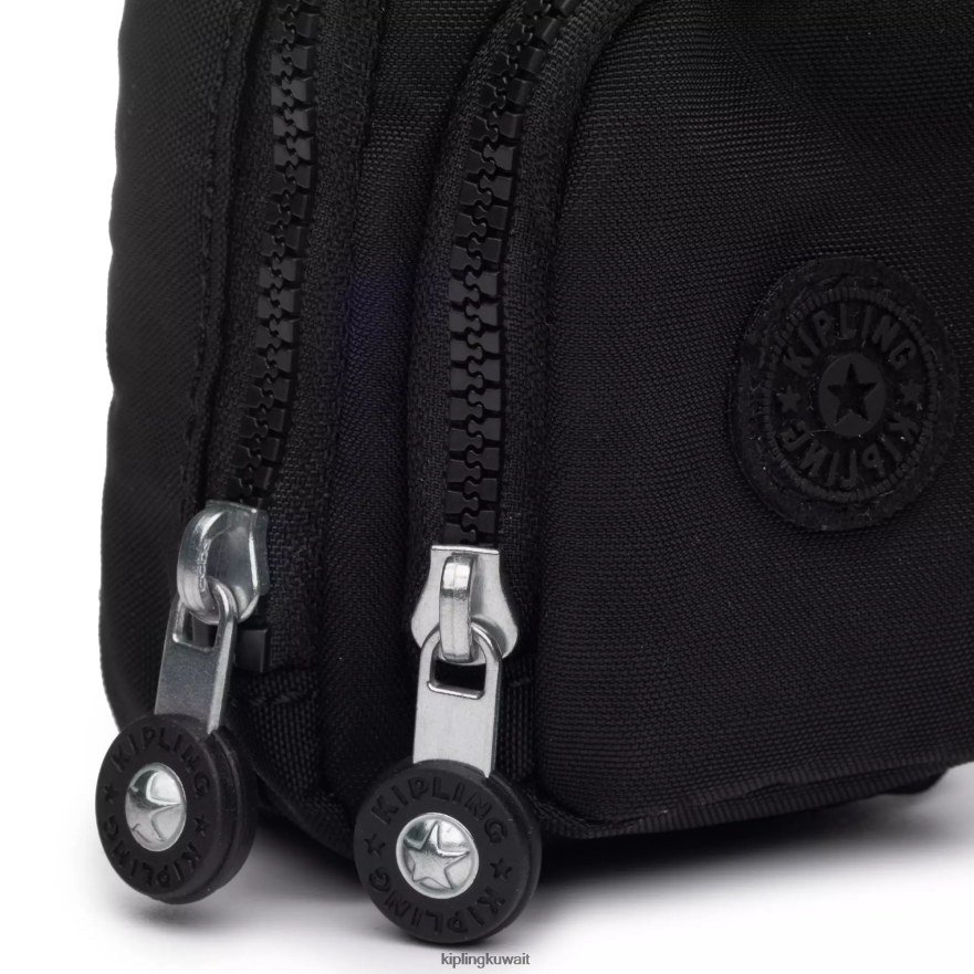 Kipling ميدالية مفاتيح صغيرة من سيول نحيف أسود قاتم ZR2RH616 سلاسل المفاتيح