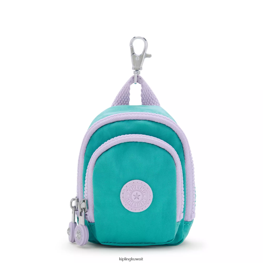 Kipling ميدالية مفاتيح صغيرة من سيول نحيف سيرفر جرين ZR2RH617 سلاسل المفاتيح