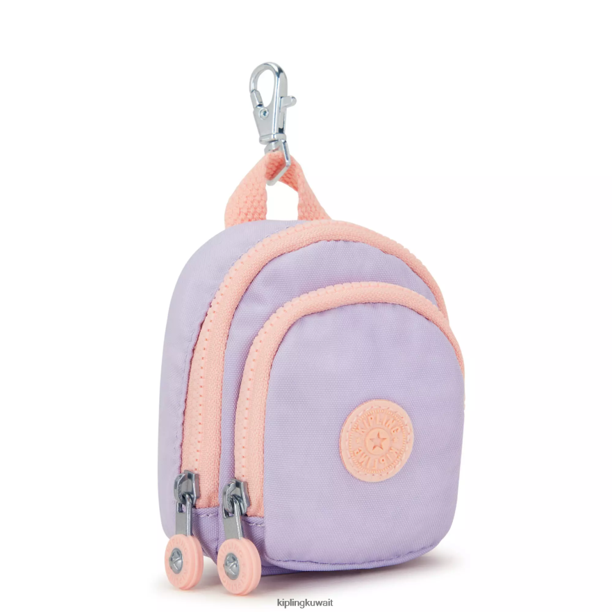 Kipling ميدالية مفاتيح صغيرة من سيول نحيف لا نهاية لها أرجواني ج ZR2RH619 سلاسل المفاتيح