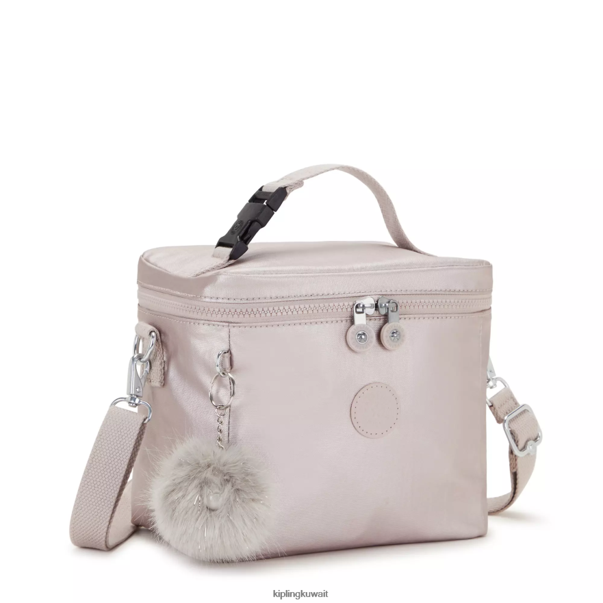 Kipling حقيبة غداء غراهام ميتاليك نحيف وردة معدنية ZR2RH649 أكياس الغداء