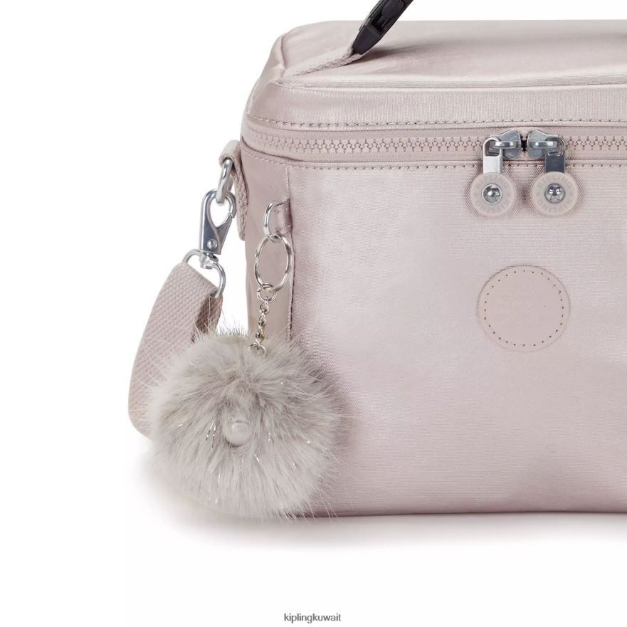 Kipling حقيبة غداء غراهام ميتاليك نحيف وردة معدنية ZR2RH649 أكياس الغداء