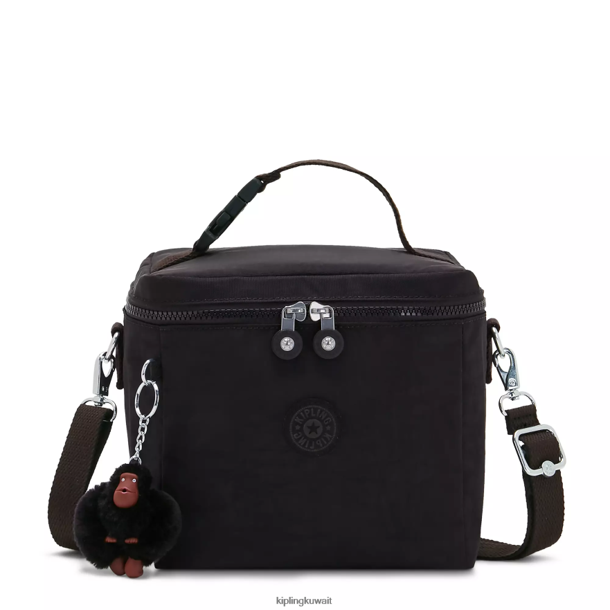 Kipling حقيبة غداء غراهام نحيف أسود قاتم ZR2RH652 أكياس الغداء