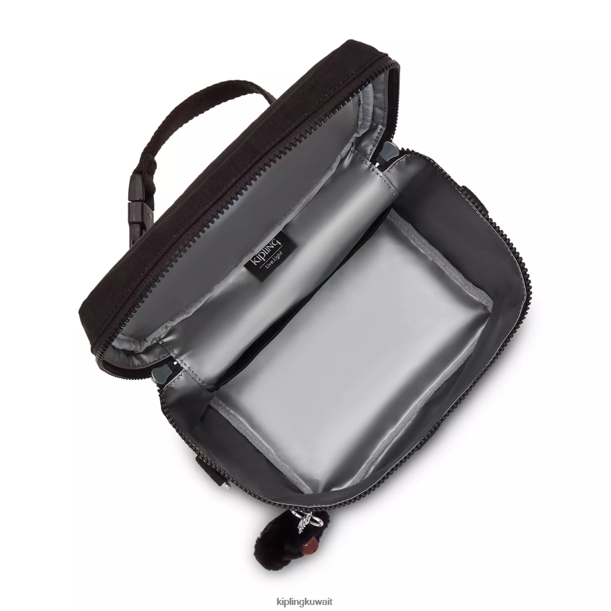 Kipling حقيبة غداء غراهام نحيف أسود قاتم ZR2RH652 أكياس الغداء
