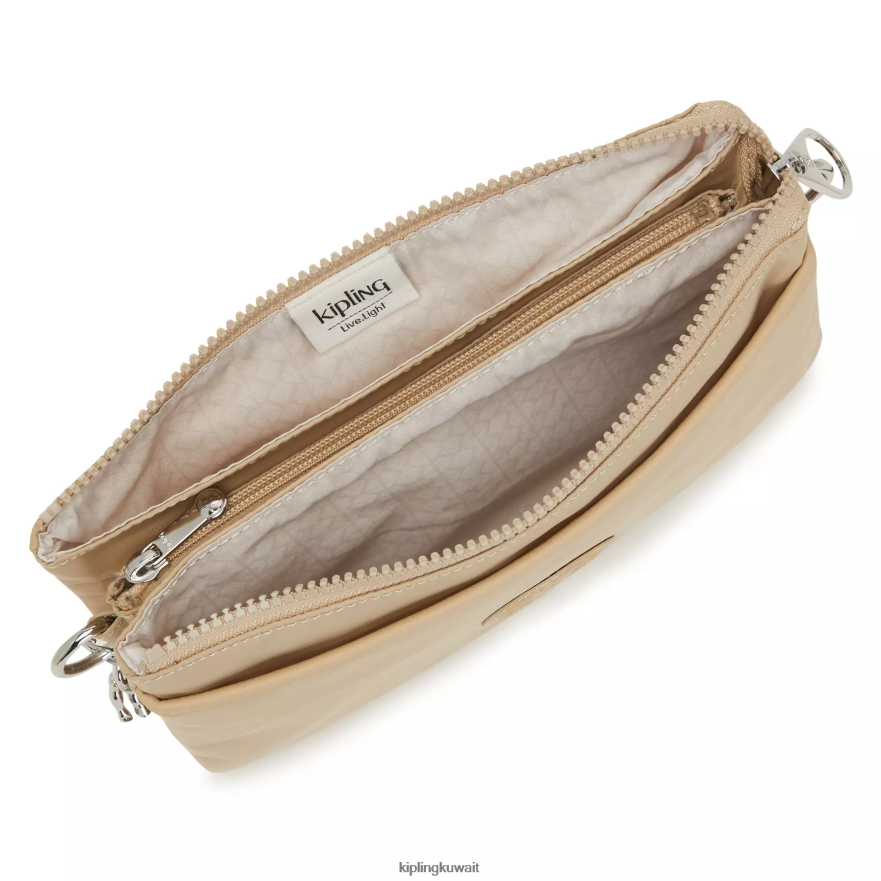 Kipling حقيبة كروس ريرى نحيف البيج الطبيعي ZR2RH66 حقائب كروسبودي