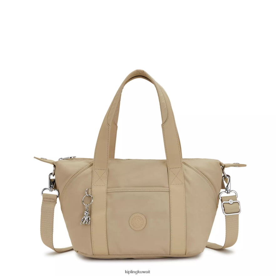 Kipling حقيبة كتف فنية صغيرة نحيف البيج الطبيعي ZR2RH67 حقائب الكتف