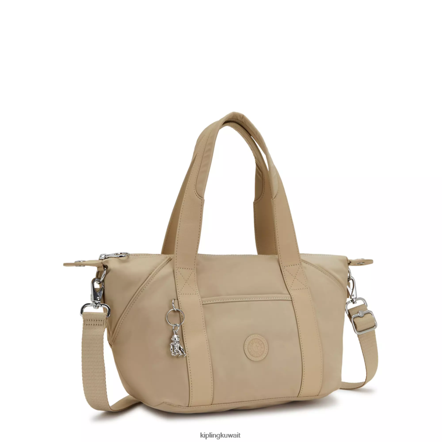 Kipling حقيبة كتف فنية صغيرة نحيف البيج الطبيعي ZR2RH67 حقائب الكتف