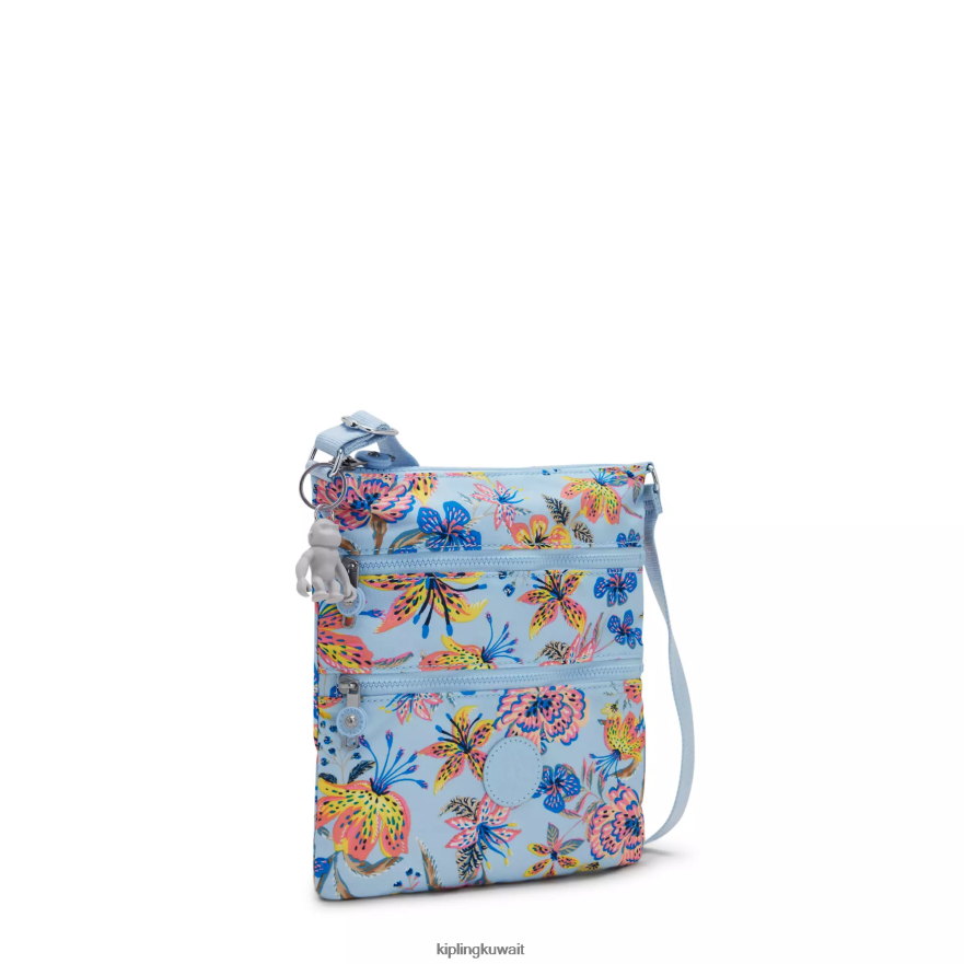 Kipling حقيبة كروس صغيرة بطبعات كيكو نحيف الزهور البرية ZR2RH6 أكياس صغيرة
