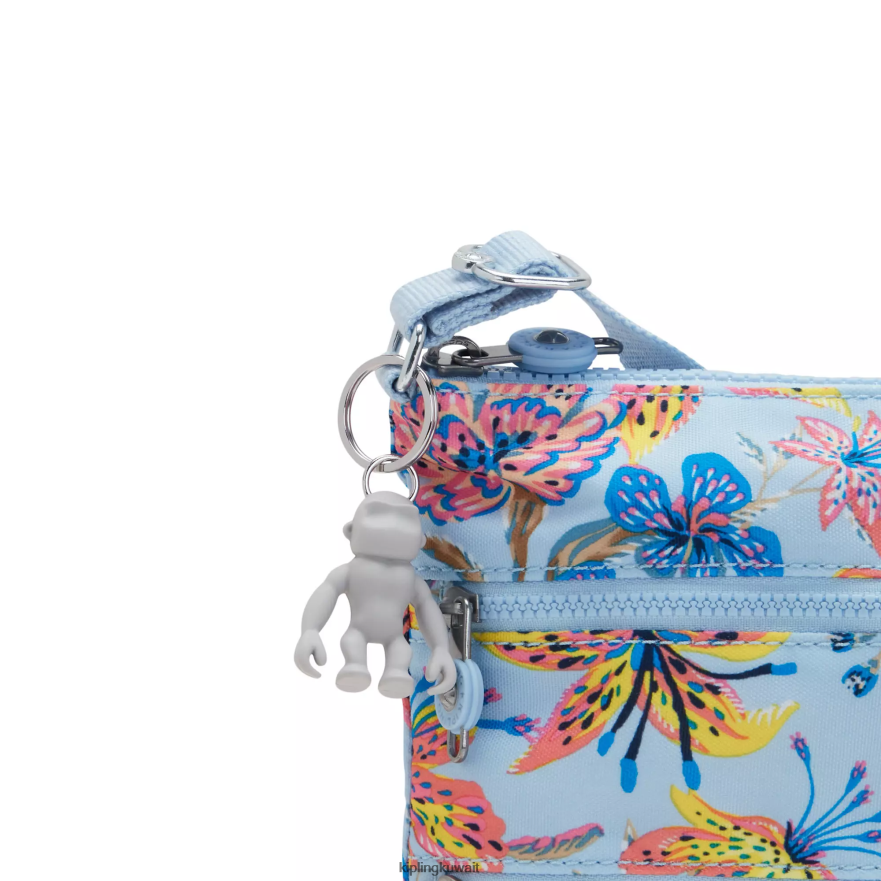 Kipling حقيبة كروس صغيرة بطبعات كيكو نحيف الزهور البرية ZR2RH6 أكياس صغيرة