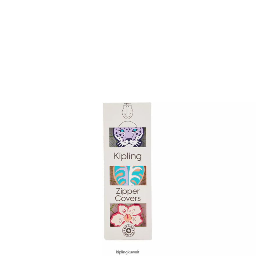 Kipling ساحبات سحاب نحيف زهرة النمر ZR2RH716 سلاسل المفاتيح