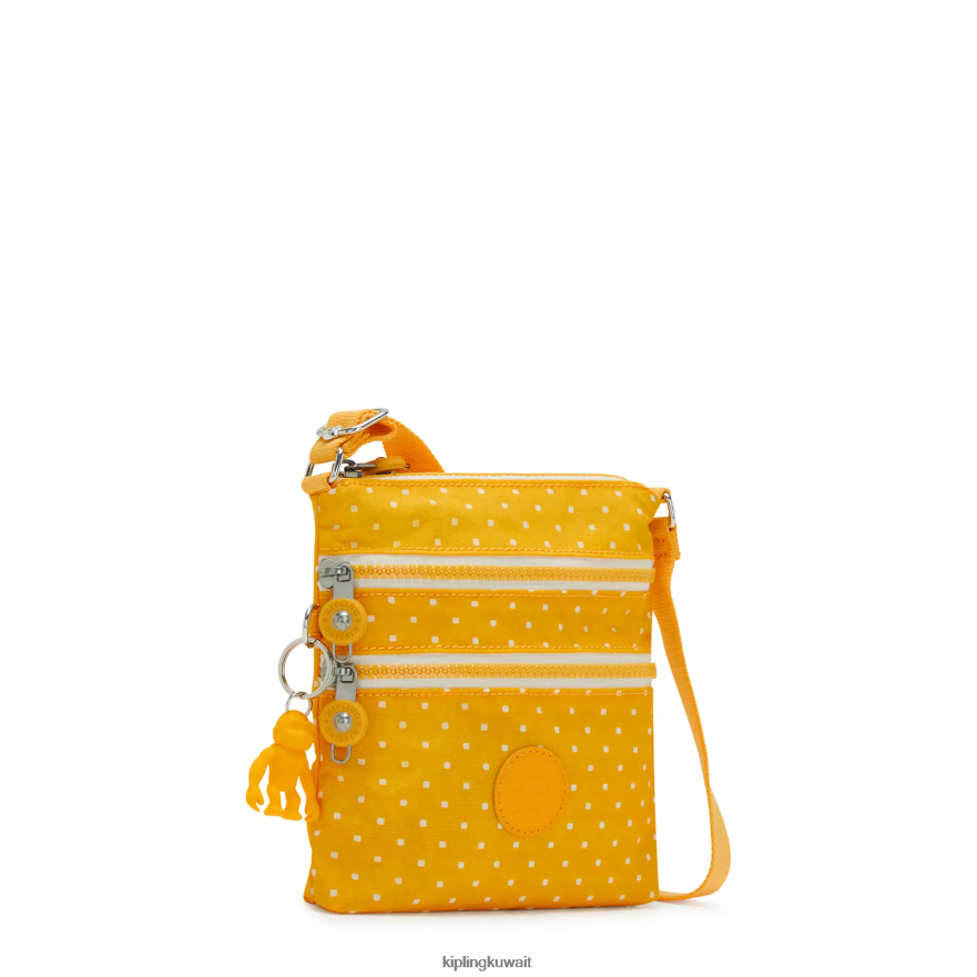 Kipling حقيبة صغيرة مطبوعة صغيرة ألفار نحيف لينة نقطة صفراء ZR2RH72 أكياس صغيرة