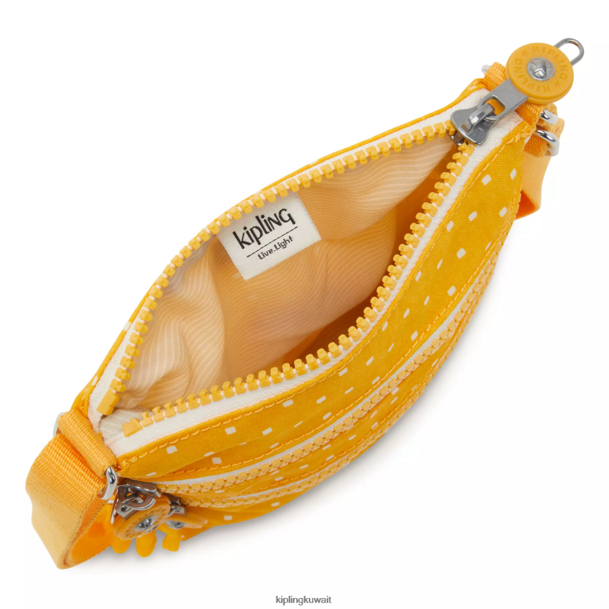 Kipling حقيبة صغيرة مطبوعة صغيرة ألفار نحيف لينة نقطة صفراء ZR2RH72 أكياس صغيرة