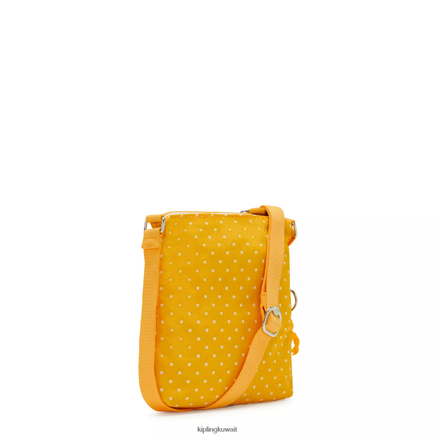 Kipling حقيبة صغيرة مطبوعة صغيرة ألفار نحيف لينة نقطة صفراء ZR2RH72 أكياس صغيرة