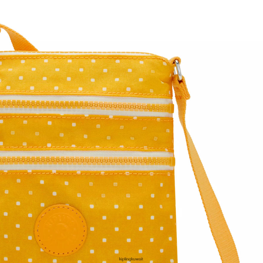Kipling حقيبة صغيرة مطبوعة صغيرة ألفار نحيف لينة نقطة صفراء ZR2RH72 أكياس صغيرة