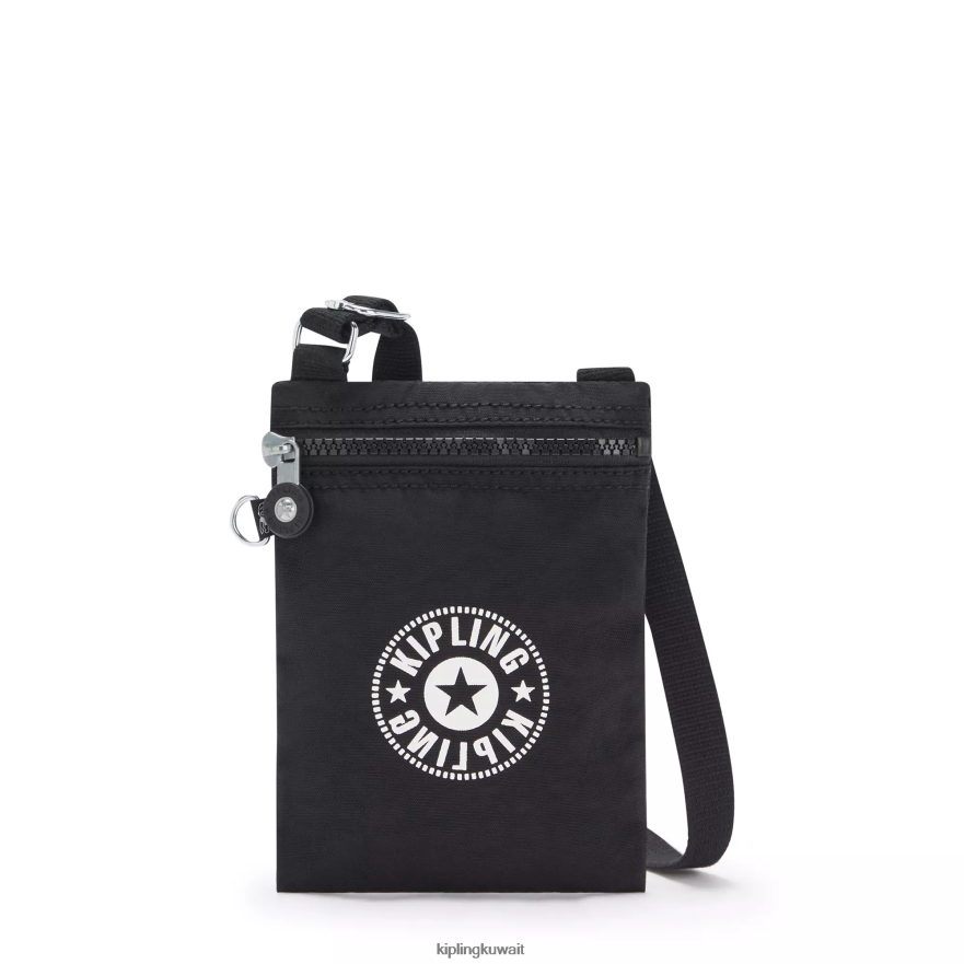 Kipling عافية لايت حقيبة كروس صغيرة نحيف بلاك لايت ZR2RH79 حقائب كروسبودي