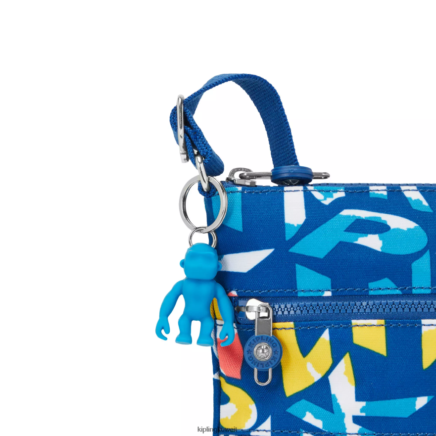 Kipling حقيبة كروس صغيرة بطبعات كيكو نحيف نيون ZR2RH7 أكياس صغيرة