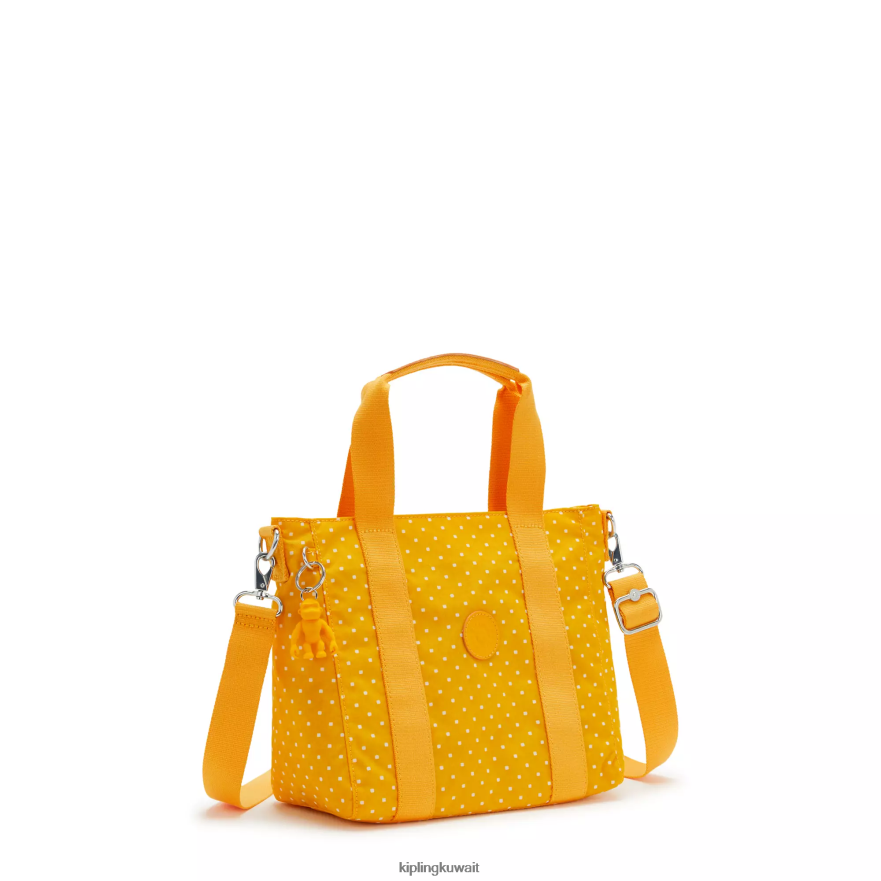 Kipling حقيبة عملية صغيرة مطبوعة نحيف لينة نقطة صفراء ZR2RH83 حمل الحقائب