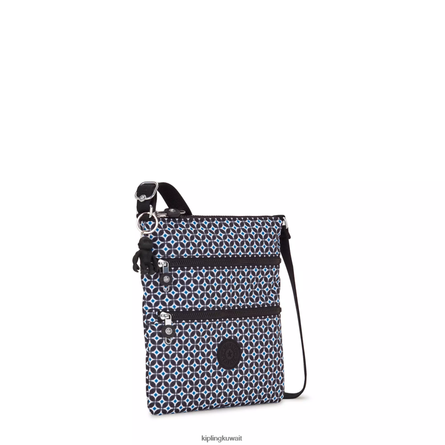 Kipling حقيبة كروس صغيرة بطبعات كيكو نحيف بلاط مسود ZR2RH8 أكياس صغيرة