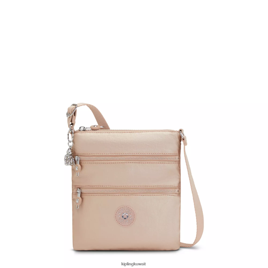 Kipling حقيبة كروس صغيرة كيكو ميتاليك نحيف سحر الذهب المعدني ZR2RH97 أكياس صغيرة