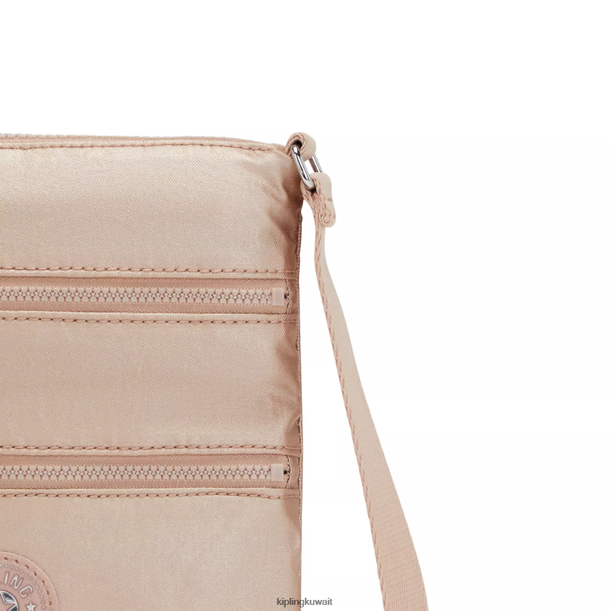 Kipling حقيبة كروس صغيرة كيكو ميتاليك نحيف سحر الذهب المعدني ZR2RH97 أكياس صغيرة