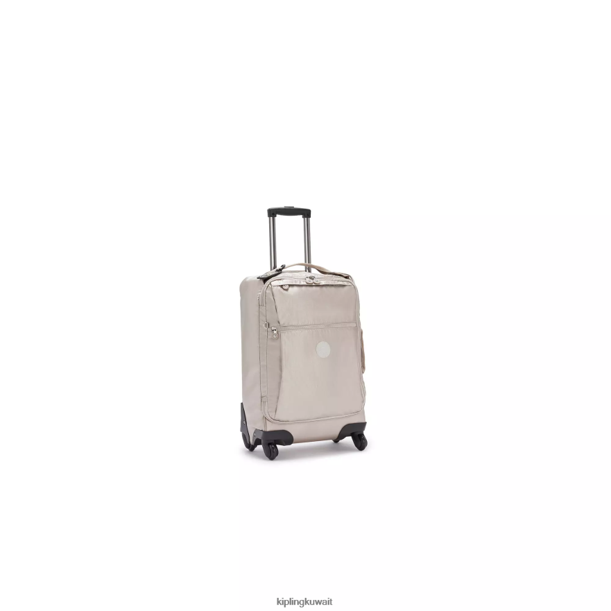 Kipling darcey حقيبة سفر معدنية صغيرة قابلة للحمل نحيف توهج معدني ZR2RH514 الأمتعة المتداول