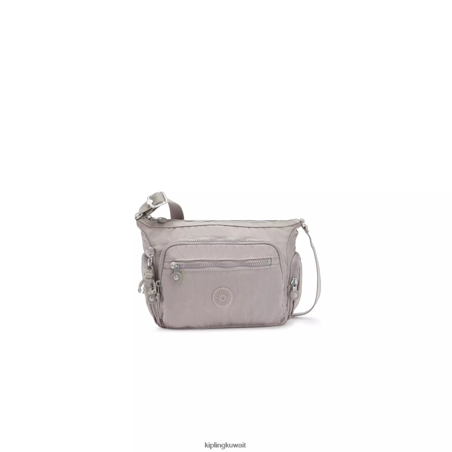 Kipling حقيبة كروس صغيرة من gabbie نحيف رمادي جريس ZR2RH158 حقائب كروسبودي