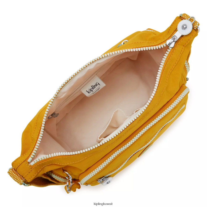 Kipling حقيبة كروس صغيرة من gabbie نحيف أصفر سريع ZR2RH159 حقائب كروسبودي