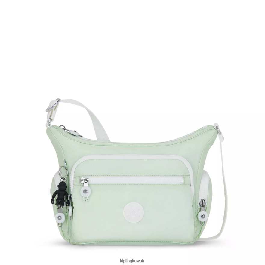 Kipling حقيبة كروس صغيرة من gabbie نحيف متجدد الهواء الأخضر ZR2RH162 حقائب كروسبودي